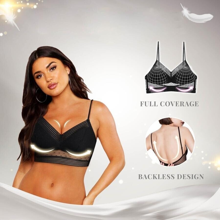 Starry Bra - Low Back Wireless Lifting Lace Bra