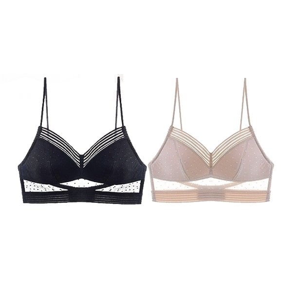 Starry Bra - Low Back Wireless Lifting Lace Bra