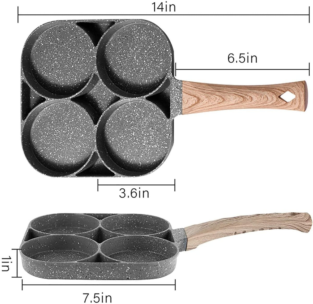 Swiss Granite Coating Nonstick Egg Frying Pan