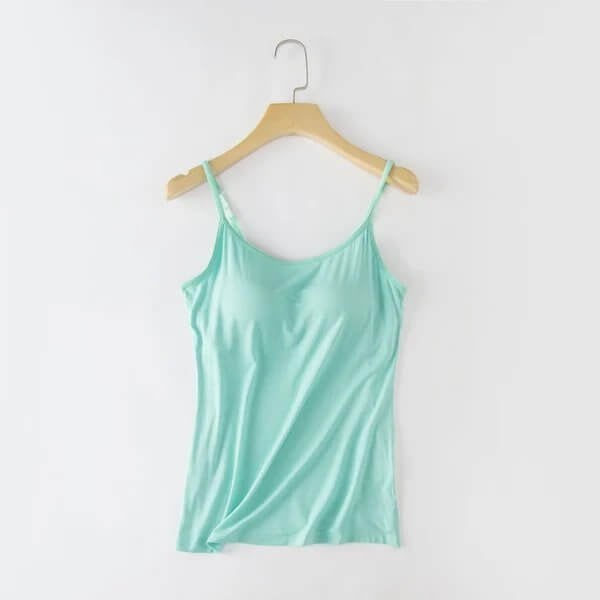 Tank With Built-In Bra With Adjustable Straps