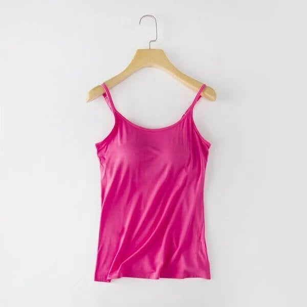 Tank With Built-In Bra With Adjustable Straps