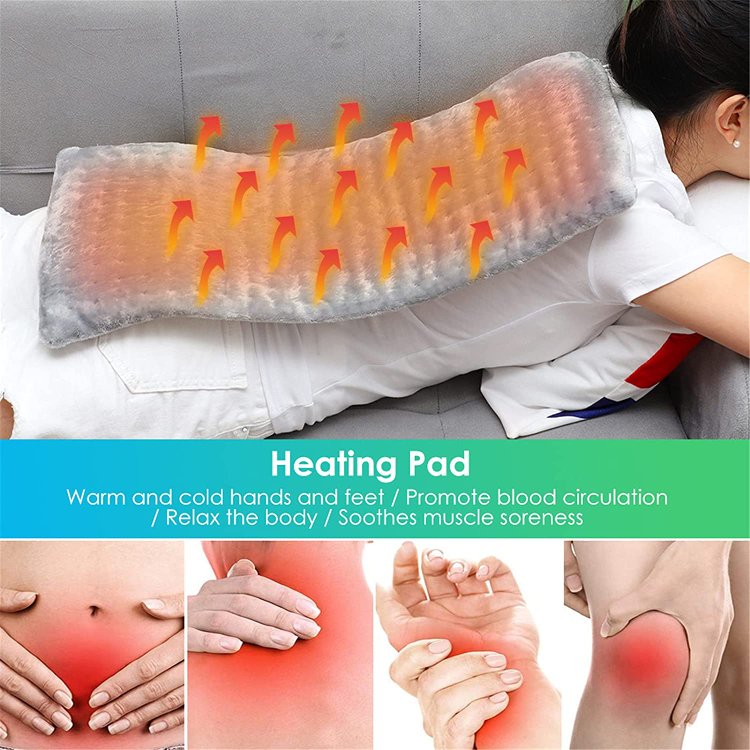 THE REVOLUTIONARY MASSAGE WEIGHTED HEATING PAD