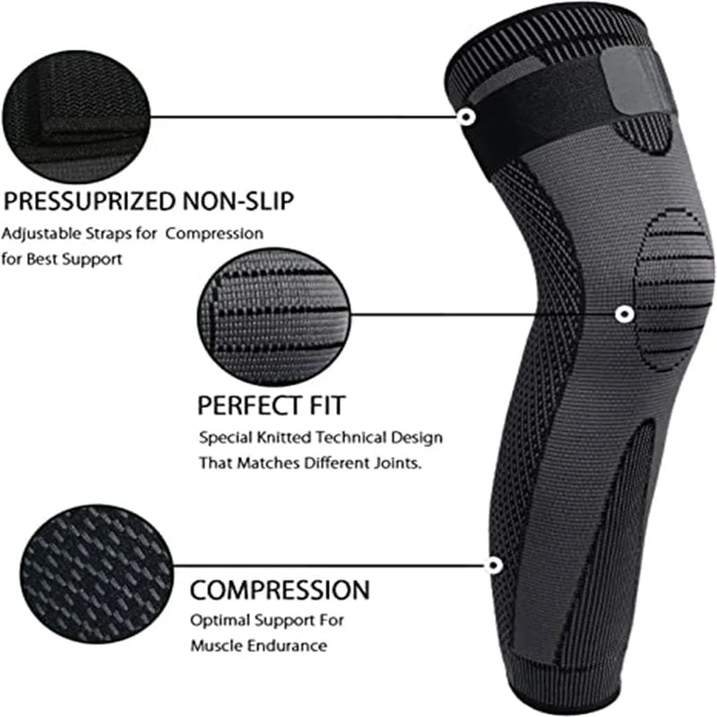 Tourmaline acupressure self-heating knee sleeve