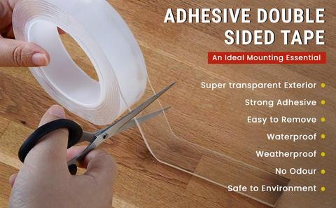 Transparent Non-marking Double-sided Nano Tape - Reusable Tape