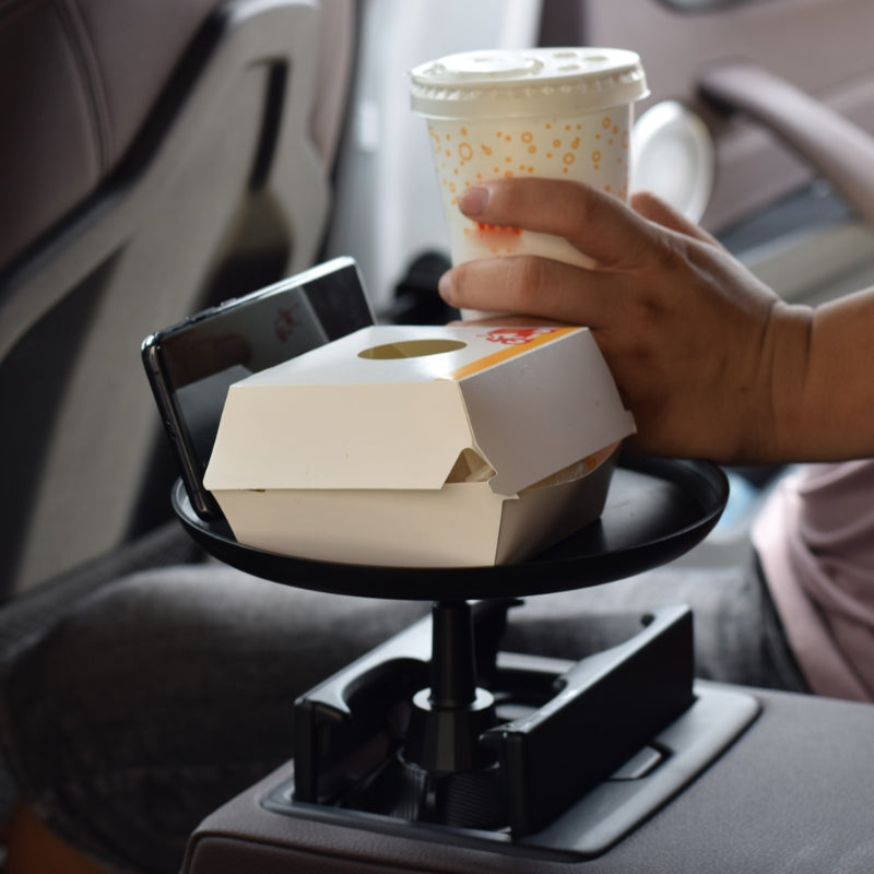 Universal Car Trunk 2in1 Cup Holder Mount Stand Tray For  Food/Drink And Cellphone