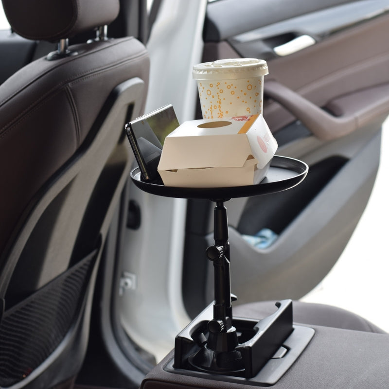 Universal Car Trunk 2in1 Cup Holder Mount Stand Tray For  Food/Drink And Cellphone