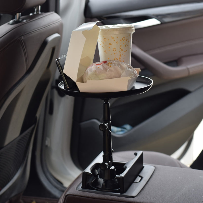 Universal Car Trunk 2in1 Cup Holder Mount Stand Tray For  Food/Drink And Cellphone