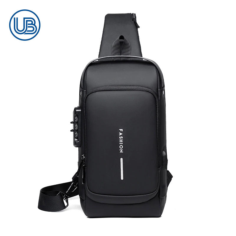 UzoBag - USB charging sport sling Anti-theft shoulder bag