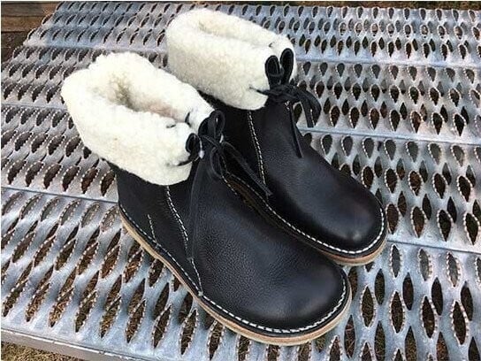 Vintage Buttery-soft Waterproof Wool Lining Boots