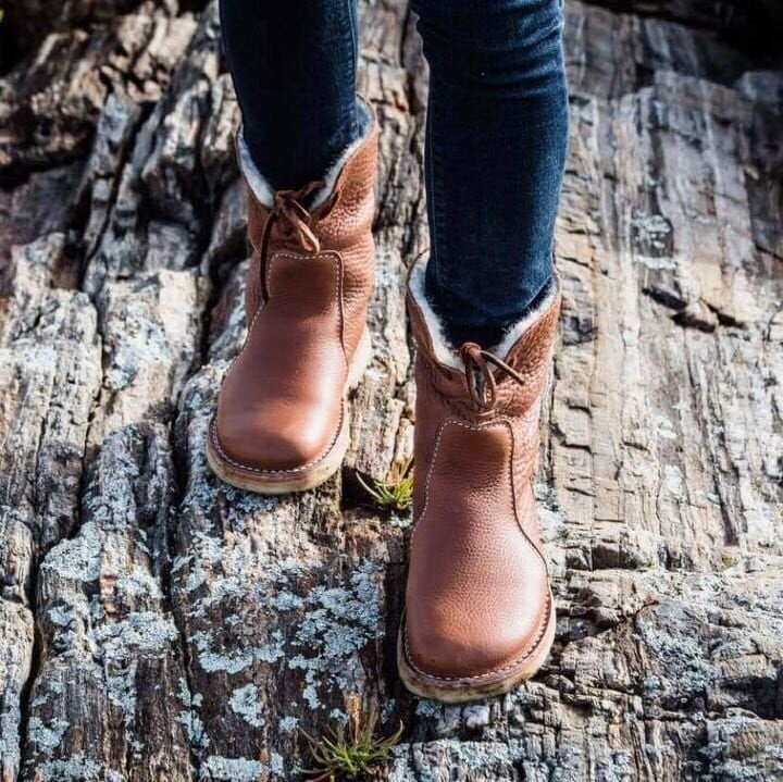 Vintage Buttery-soft Waterproof Wool Lining Boots