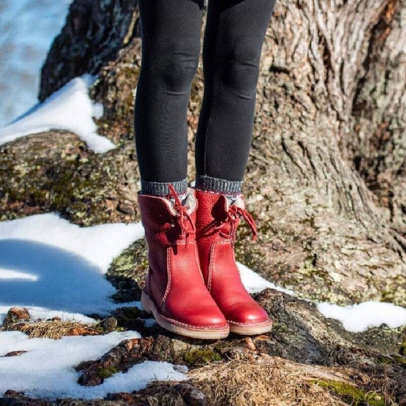 Vintage Buttery-soft Waterproof Wool Lining Boots