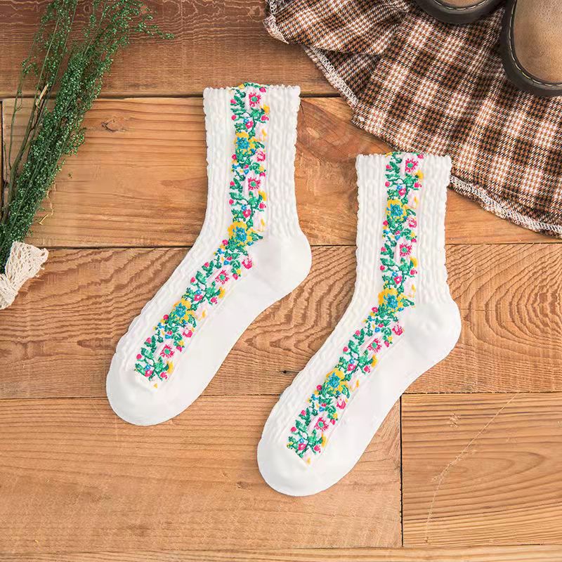 Vintage Embroidered Floral Socks(Christmas Sale)