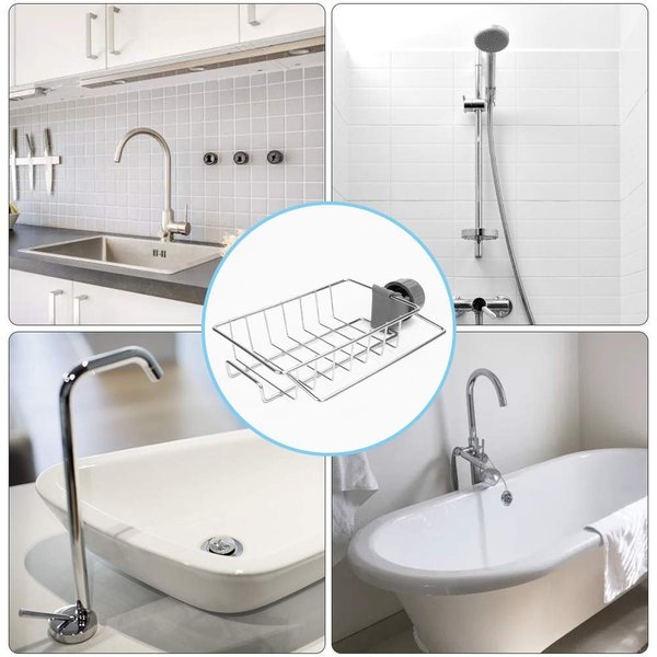 Warmspce Stainless Steel Faucet Rack-A Perfect Storage Accessory for Your Kitchen