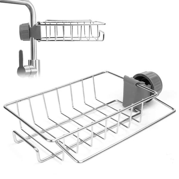 Warmspce Stainless Steel Faucet Rack-A Perfect Storage Accessory for Your Kitchen