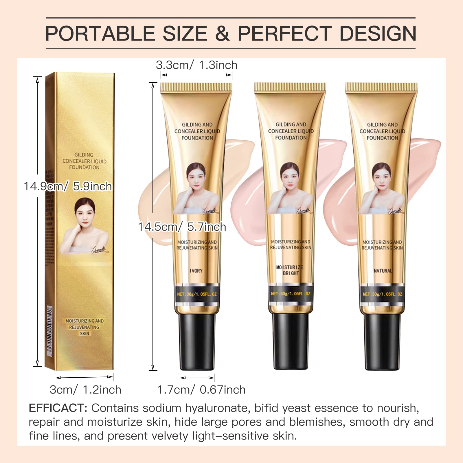 Waterproof Lasting Foundation (Buy 1 Get 1 Free)