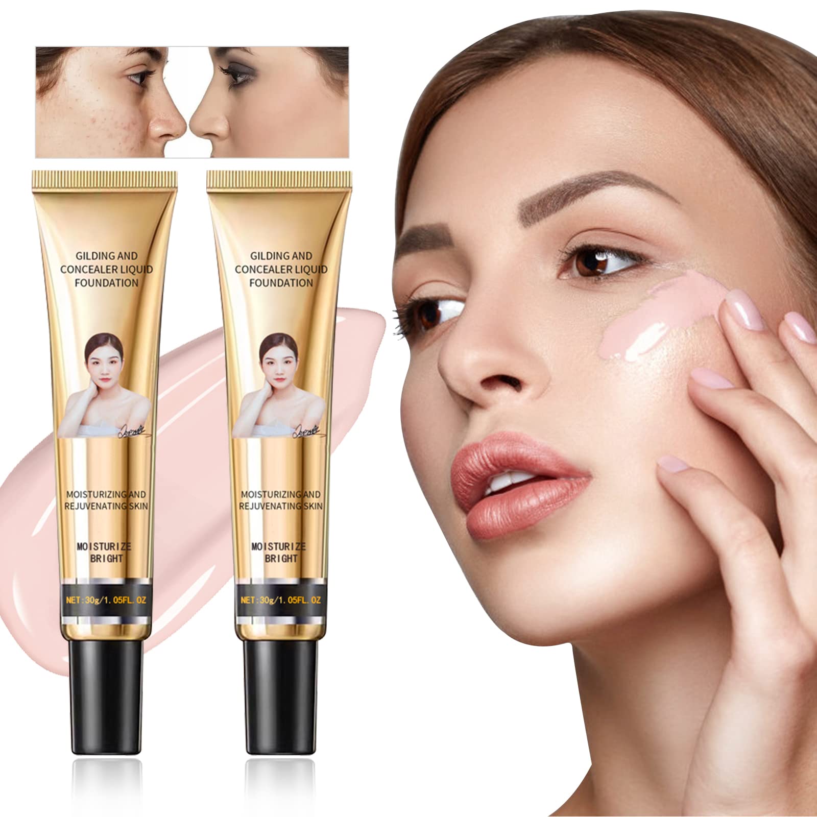 Waterproof Lasting Foundation (Buy 1 Get 1 Free)