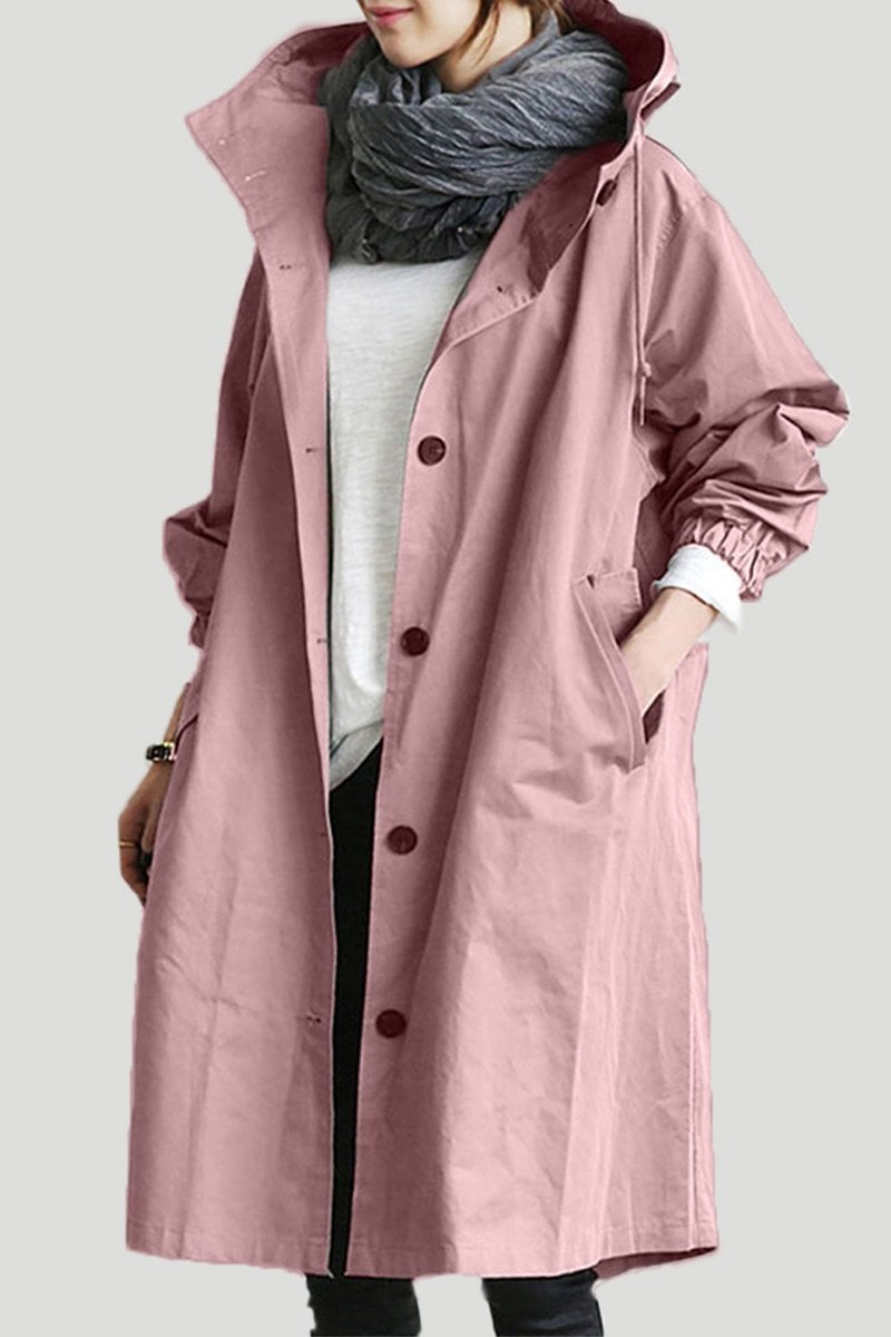 Waterproof Oversized Hooded Windbreaker Rain Jacket