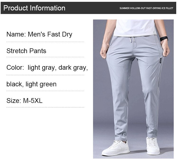 Whatyam Stretch Pants – Men's Fast Dry Stretch Pants