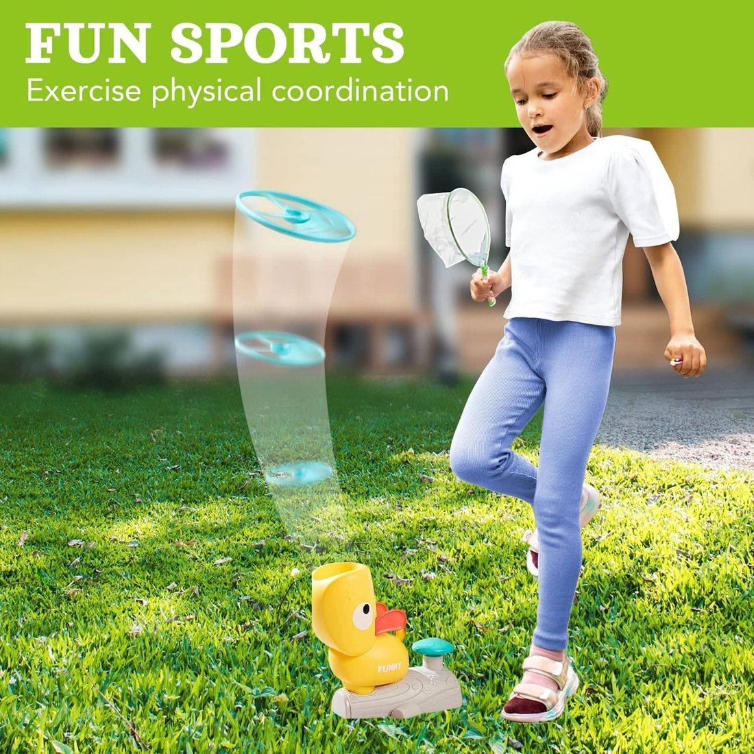 Winter Sale 50% OFF  Flying Disc Launcher Toy for Kids