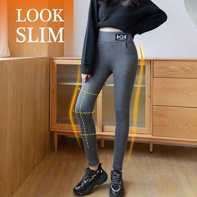 Women’s Fashionable Thermal Cashmere Slim Pants