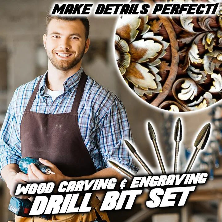 Wood Carving & Engraving Drill Bit Set