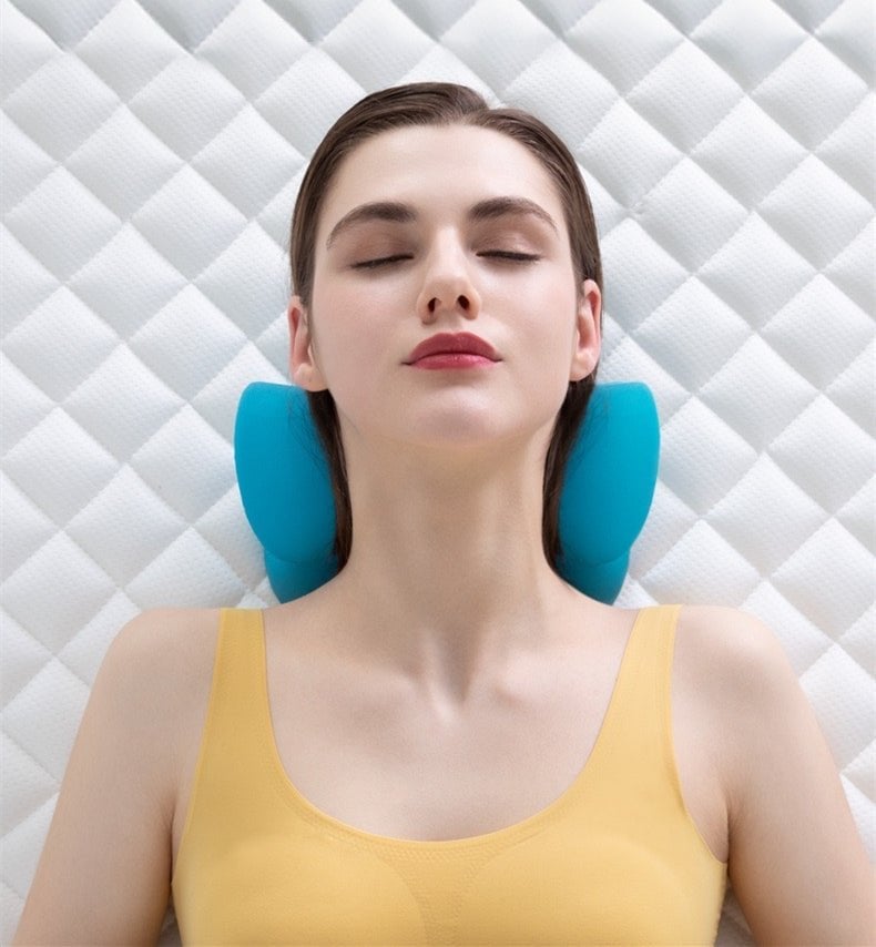 Worthypraises Cervical Neck Traction Pillow- For Neck Pain Relief