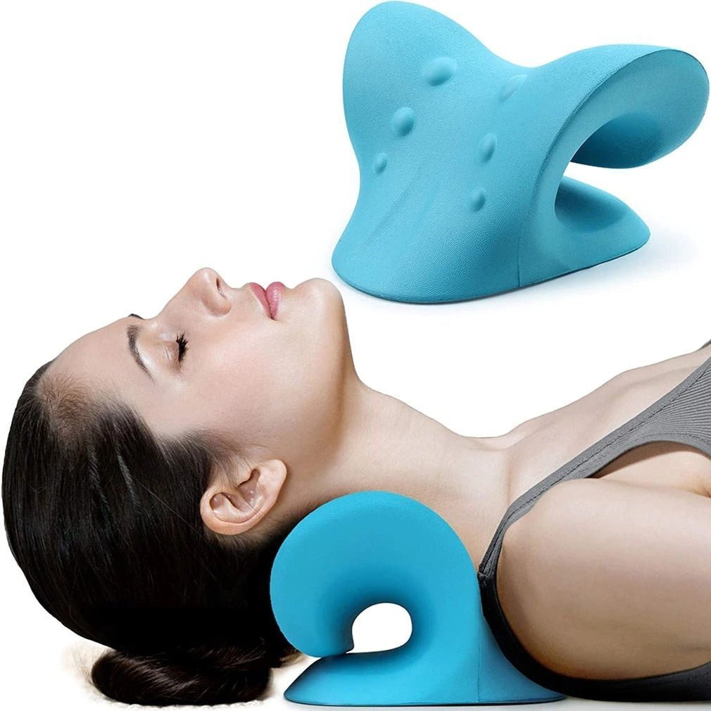 Worthypraises Cervical Neck Traction Pillow- For Neck Pain Relief