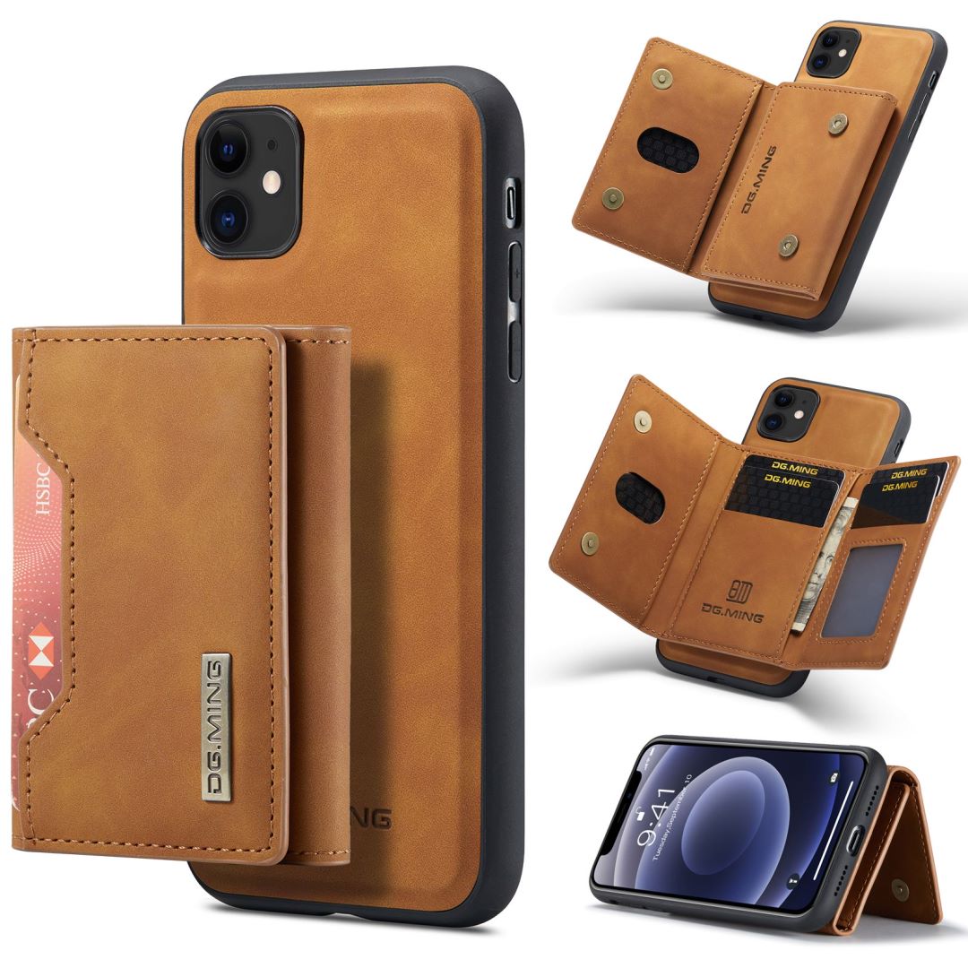 2 in 1 Detachable Leather Wallet Case For iPhone