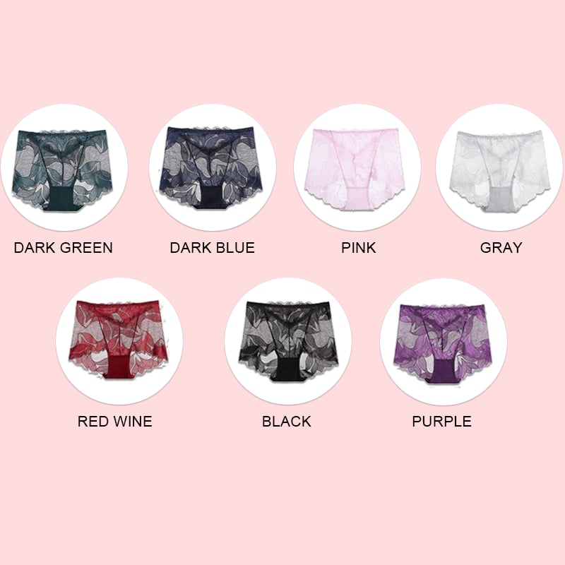 2023 New Hot Sale - LADIES SILK LACE HANDMADE UNDERWEAR (7PCS