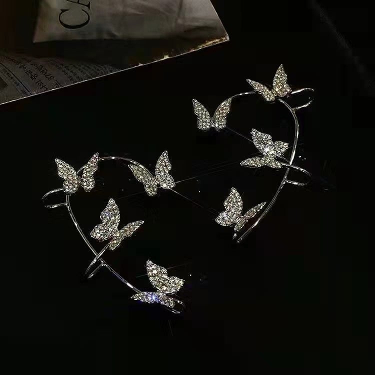 2023 SHINY BUTTERFLY EAR CLIPS PERFECT GIFT