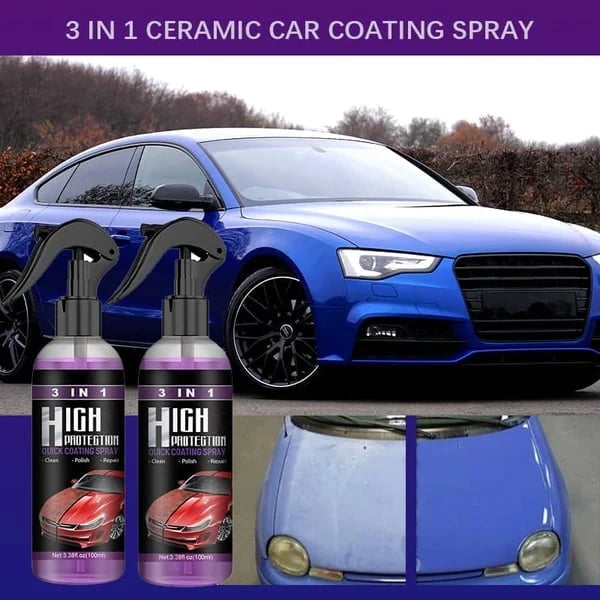 3 in 1 Ceramic Car Coating Spray (Buy 2 get 1 free)