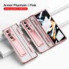 Applicable To Samsung Zfold3/Zfold4 Flat Hinge Folding Electroplated Lens Film Mobile Phone Case