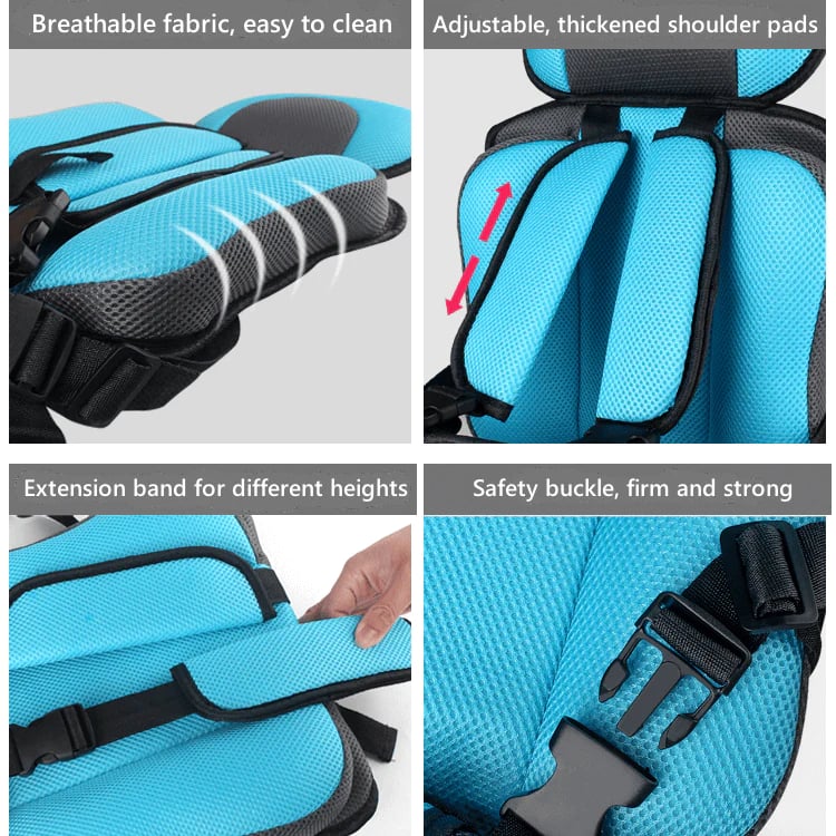 Auto Child Safety Seat Mat Simple Car Portable Seat Belt