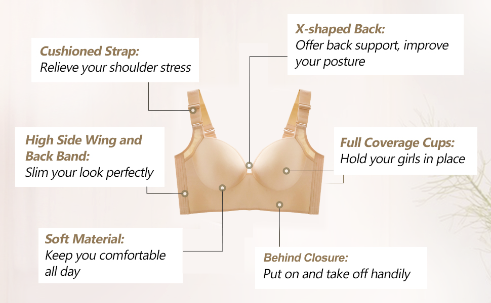 BUY 1 GET 1 FREE - Deep Cup Bra Hide Back Fat With Shapewear Incorporated