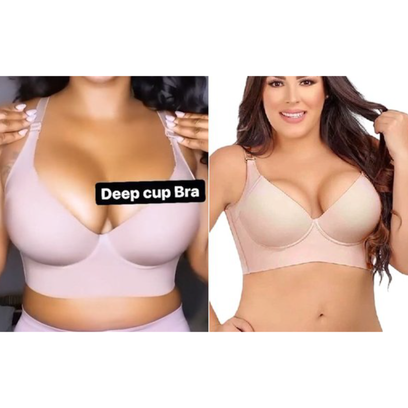 BUY 1 GET 1 FREE - Deep Cup Bra Hide Back Fat With Shapewear Incorporated