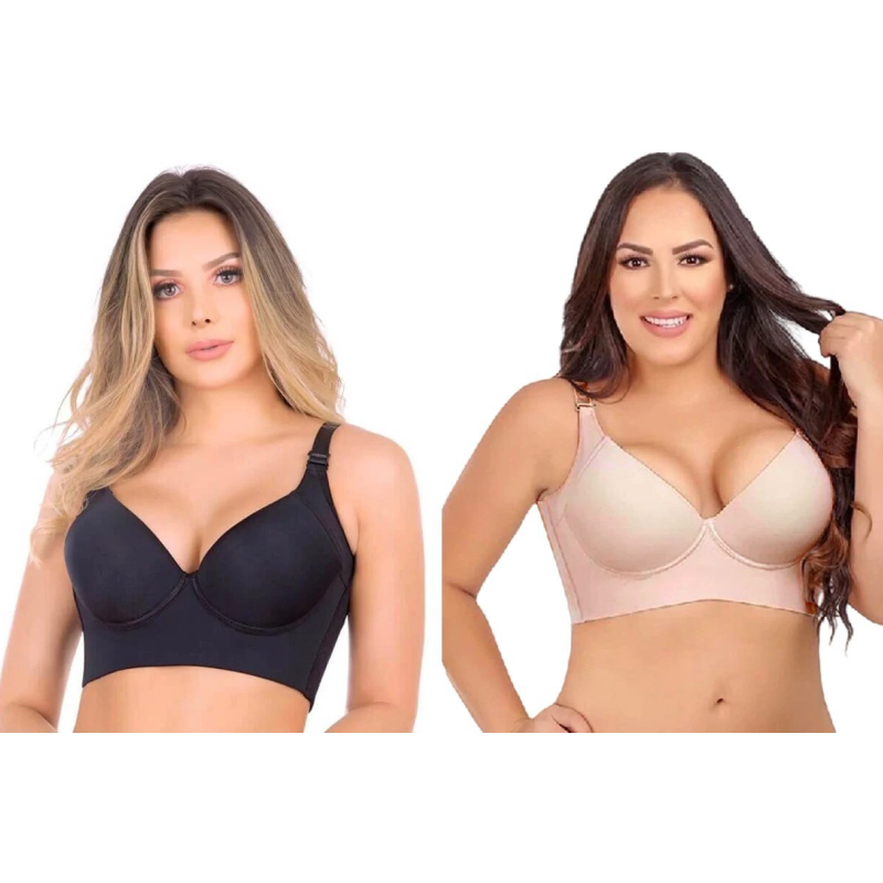 BUY 1 GET 1 FREE - Deep Cup Bra Hide Back Fat With Shapewear Incorporated