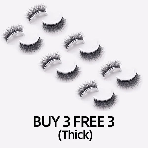 (BUY 1 GET 1 FREE) Reusable Self - Adhesive Eyelashes