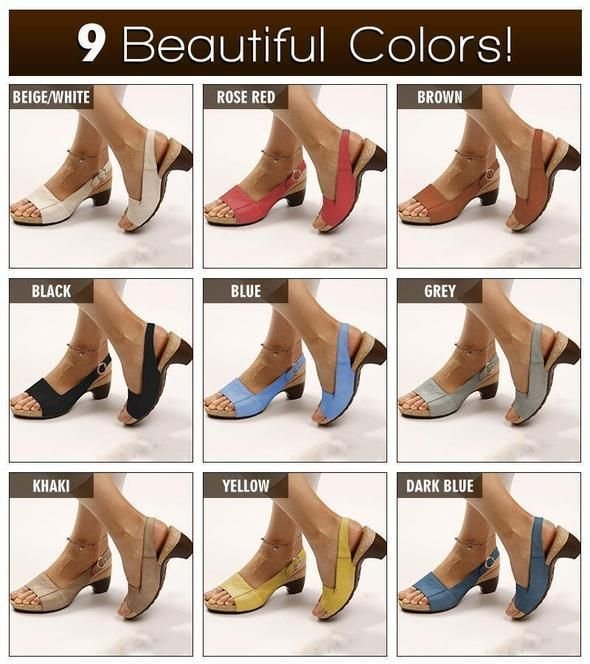 Clearance Sale- Comfortable Elegant Low Chunky Heel Shoes