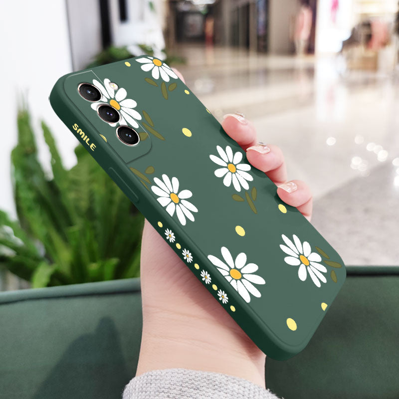 Daisy Flowers Silicone Case For Samsung Galaxy