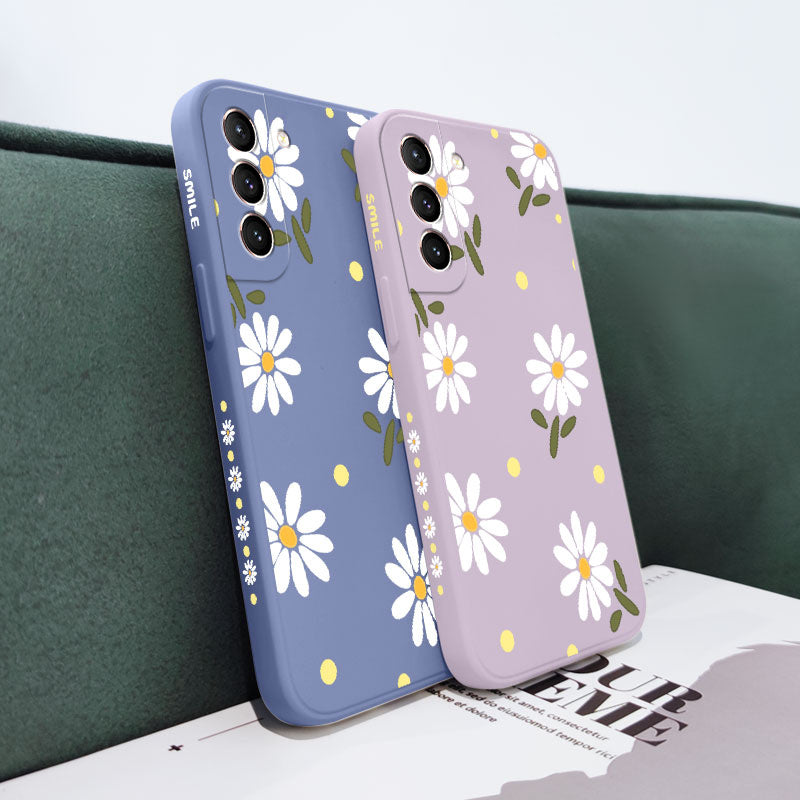 Daisy Flowers Silicone Case For Samsung Galaxy