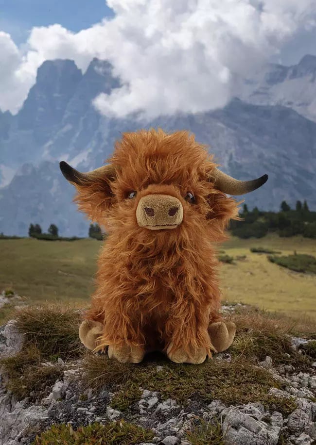 Eco-Friendly Scottish Highland Cow Soft Plush Toy