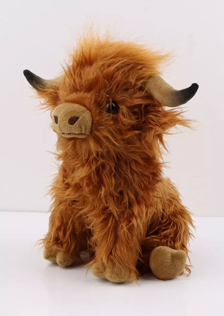 Eco-Friendly Scottish Highland Cow Soft Plush Toy