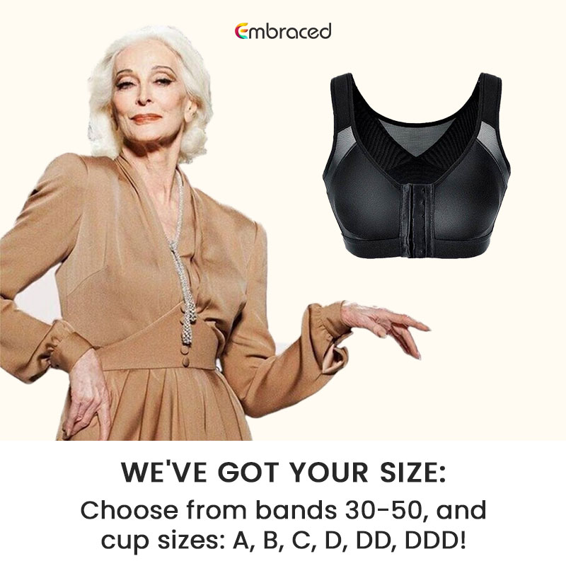 Embraced - Adjustable Front Hook Support Multifunctional Bra