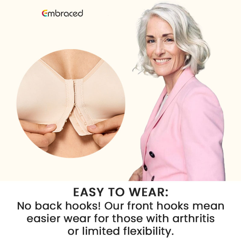 Embraced – Adjustable Front Hook Support Multifunctional Bra