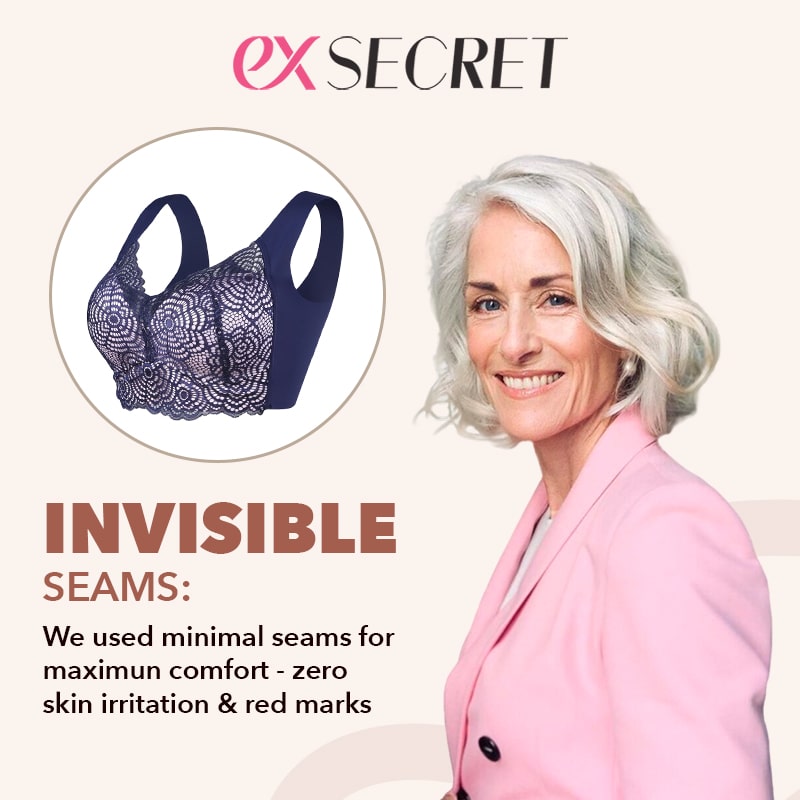 ExSecret - Ultimate Lift Full-Figure Seamless Lace Cut-Out Bra, Comfortable and Breathable Without Restraint