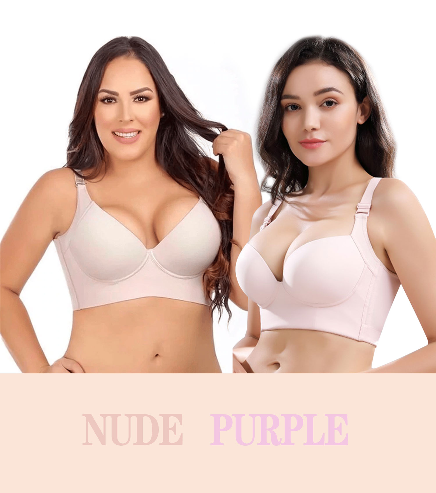 Fashion Deep Cup BraBra with shapewear incorporated