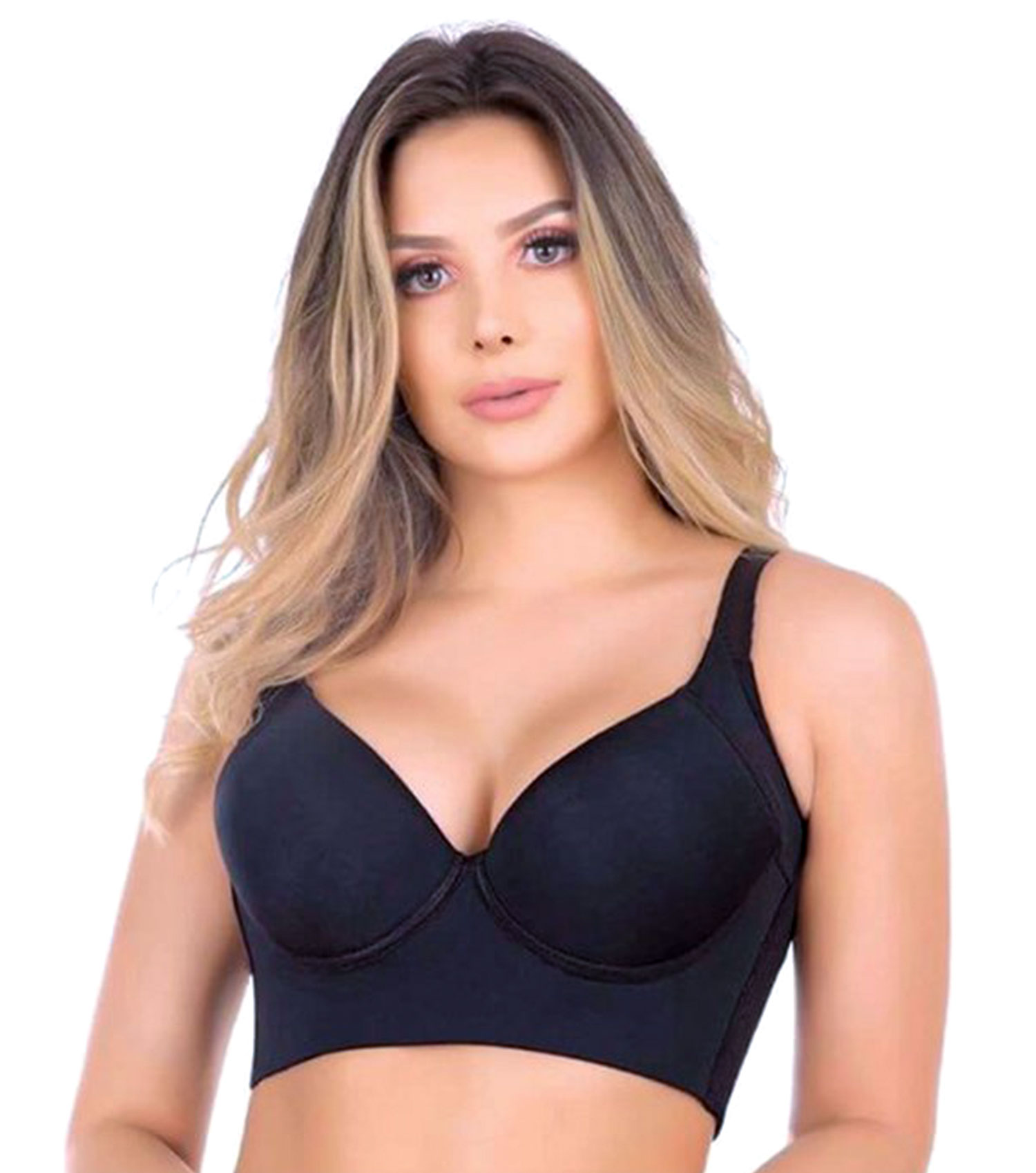 Fashion Deep Cup BraBra with shapewear incorporated