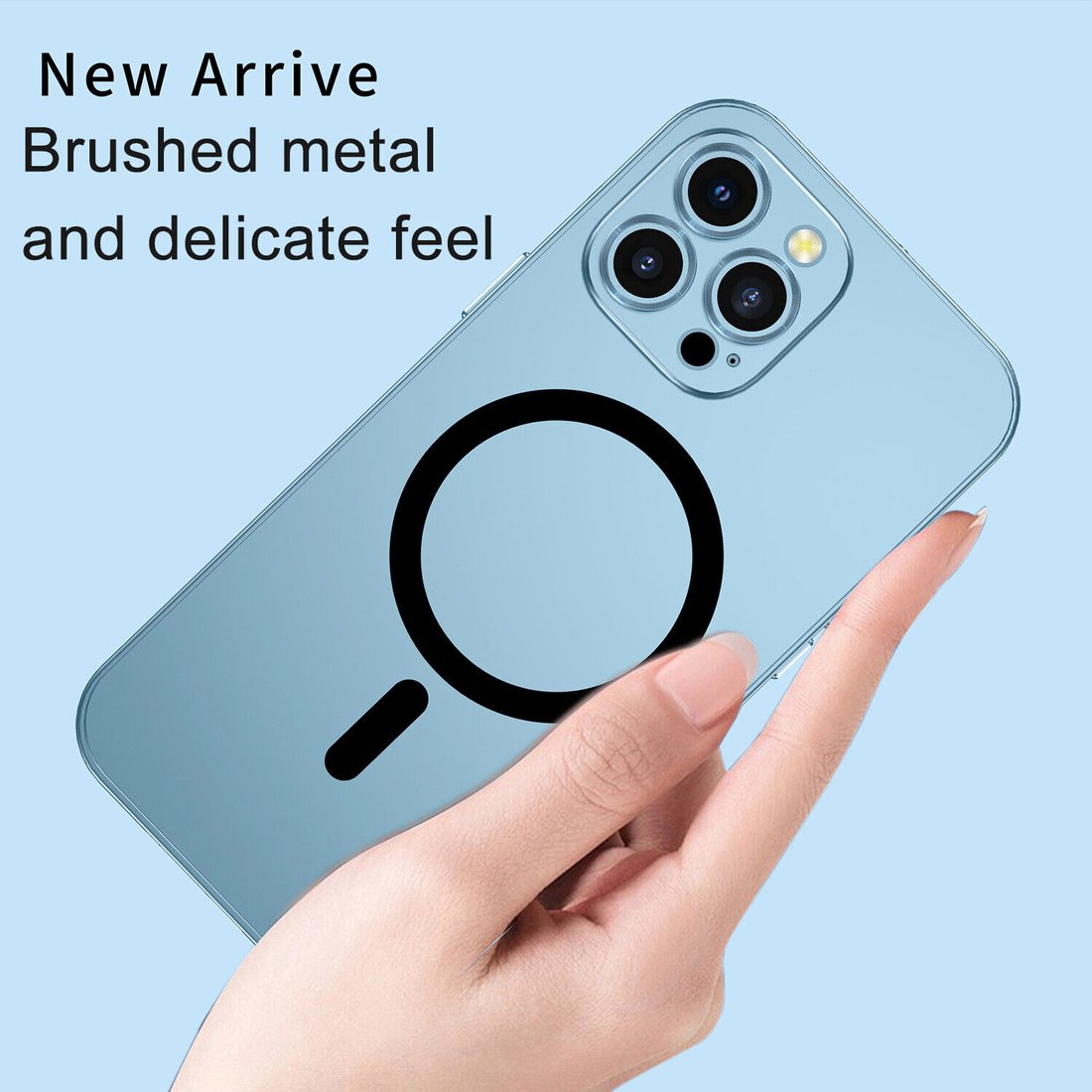 Festival Promotion 40% OFF - Magnetic Charging Aluminium Metal Bumper Matte Case Cover for iPhone