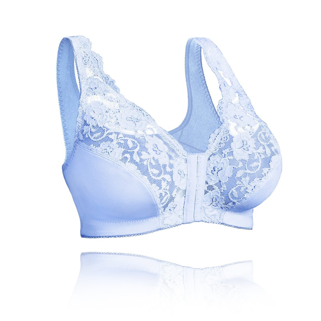 Front hooks, stretch-lace, super-lift, and posture correction – ALL IN ONE BRA