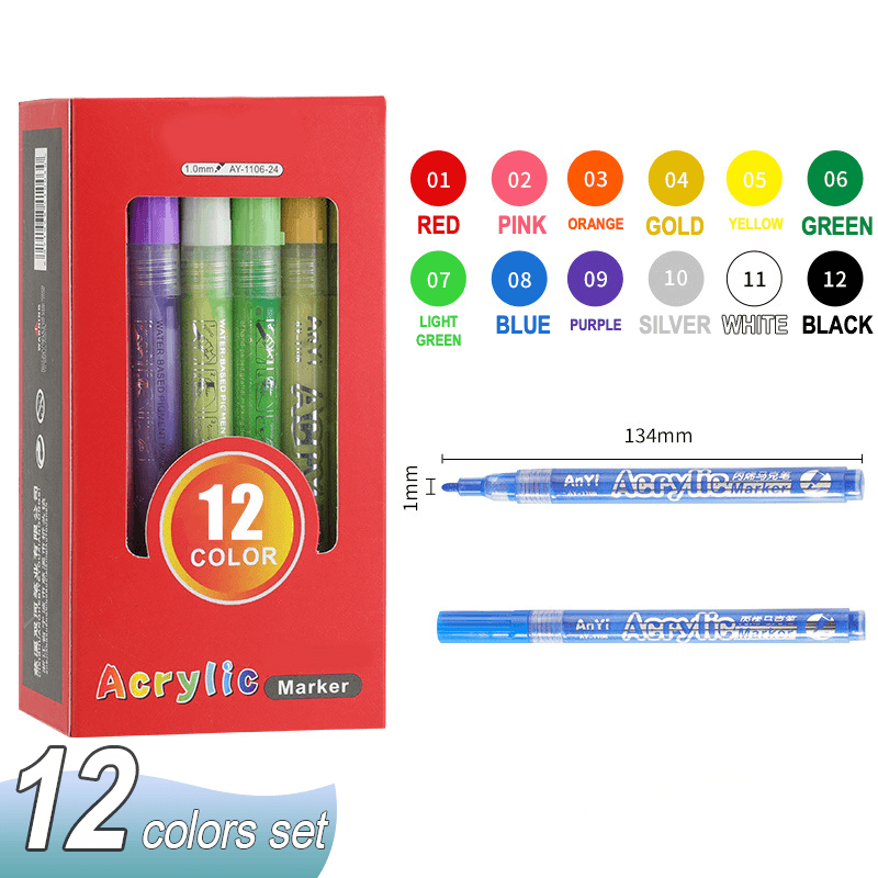 High Pigmented Acrylic Paint Markers